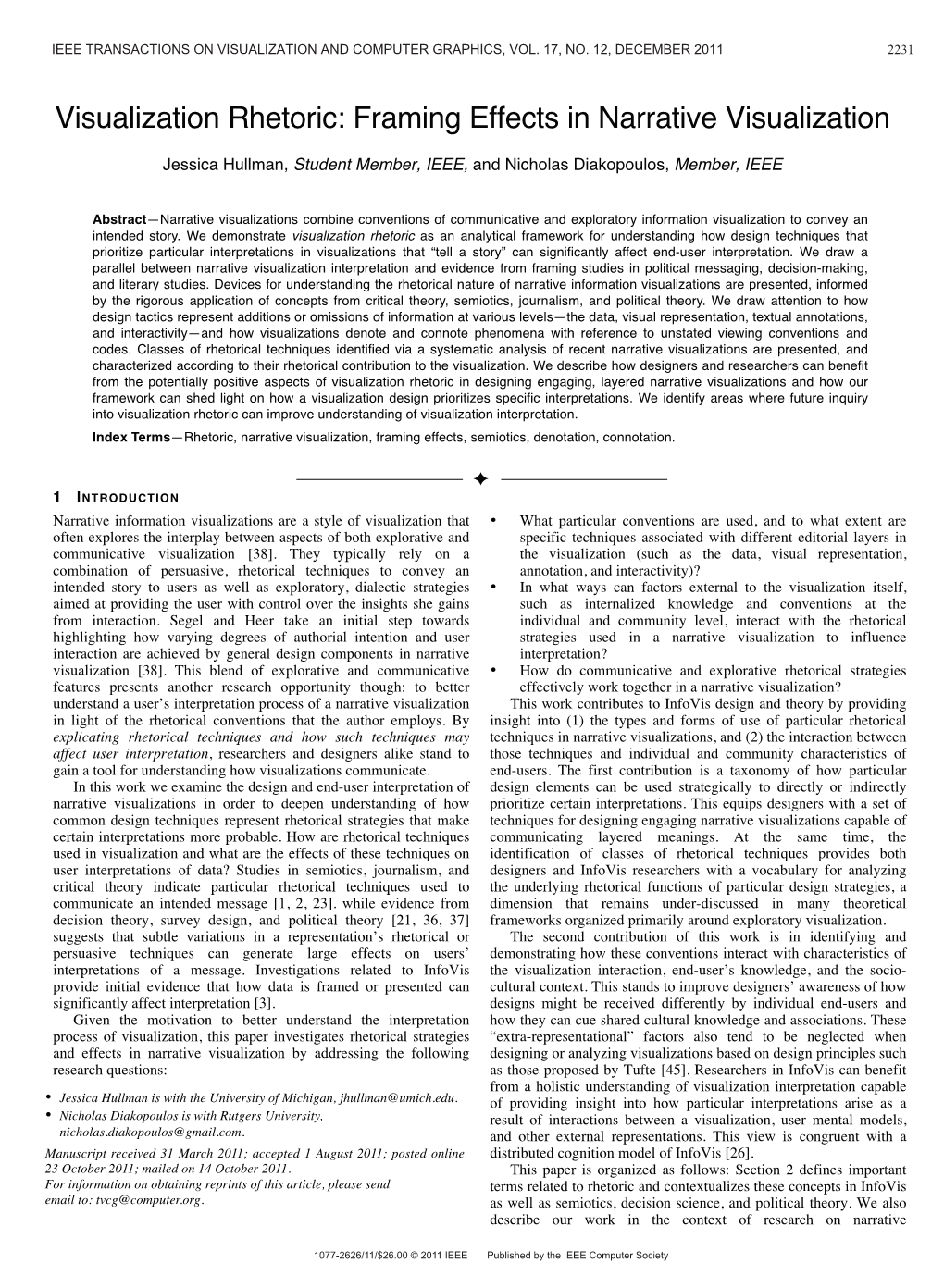 Visualization Rhetoric: Framing Effects in Narrative Visualization