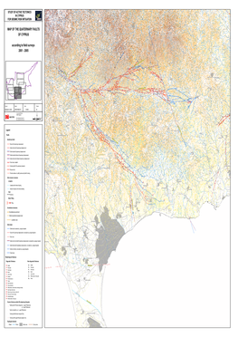 MAP of the QUATERNARY FAULTS of CYPRUS According to Field Surveys 2001