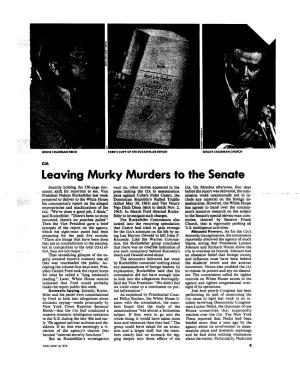 Leaving Murky Murders to the Senate