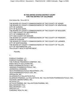 In the United States District Court for the District of Colorado