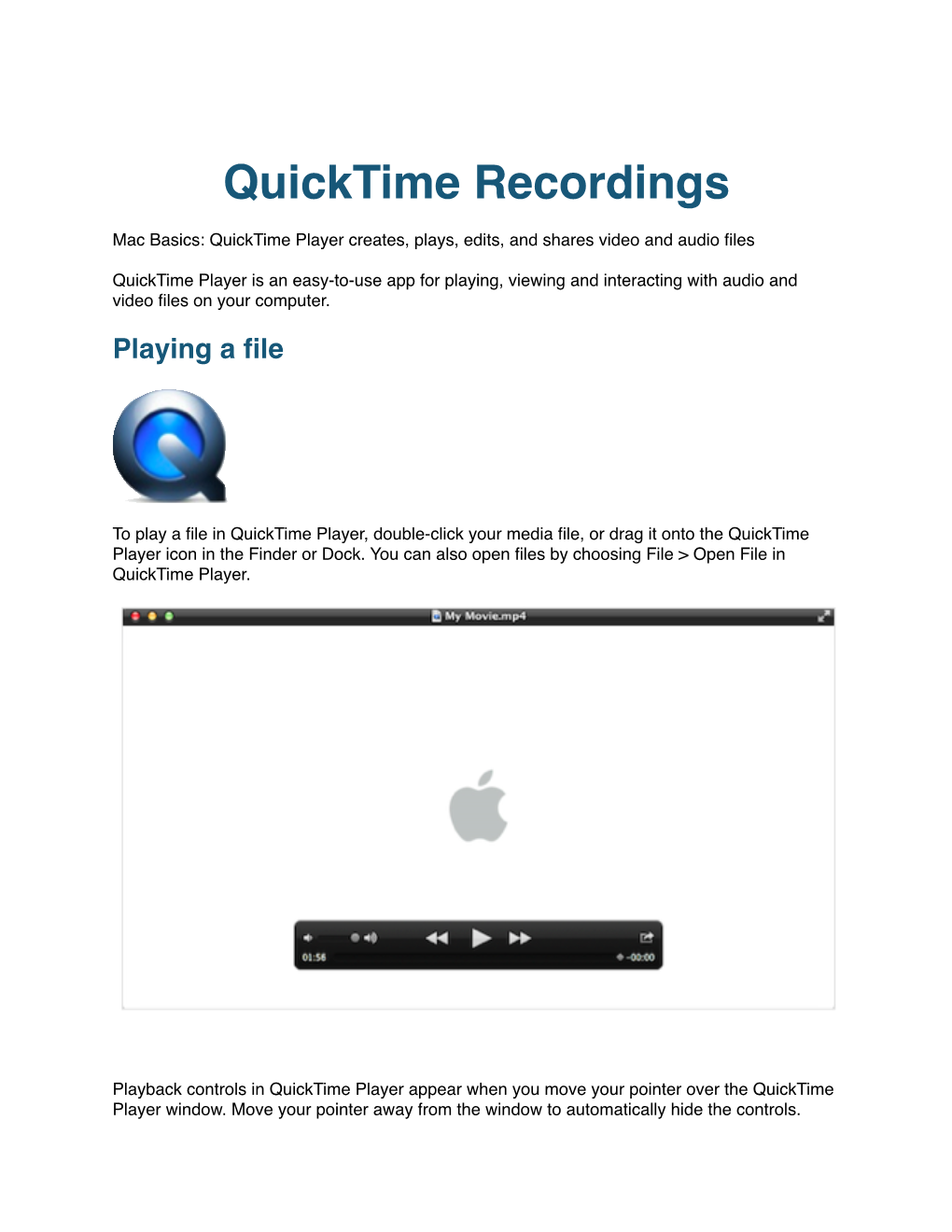 Quicktime Screen Recordings.Pages