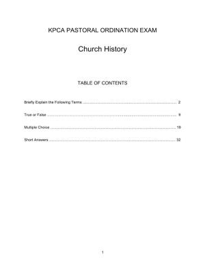 World Church History