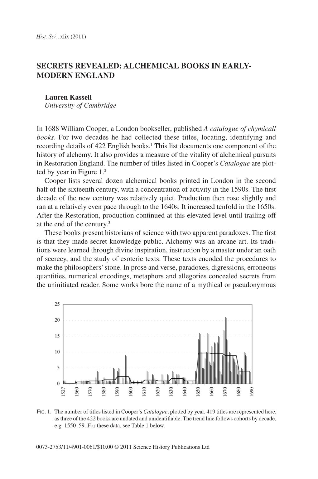 'Secrets Revealed: Alchemical Books in Early-Modern England'