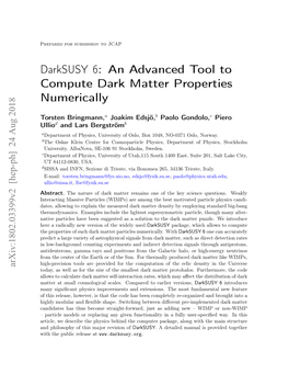 Darksusy 6: an Advanced Tool to Compute Dark Matter Properties Numerically