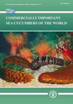 Commercially Important Sea Cucumbers of the World Commercially Important Sea Cucumbers of the World