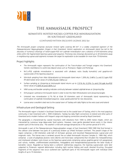 The Ammassalik PROSPECT