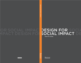 Design for Social Impact Social for Design