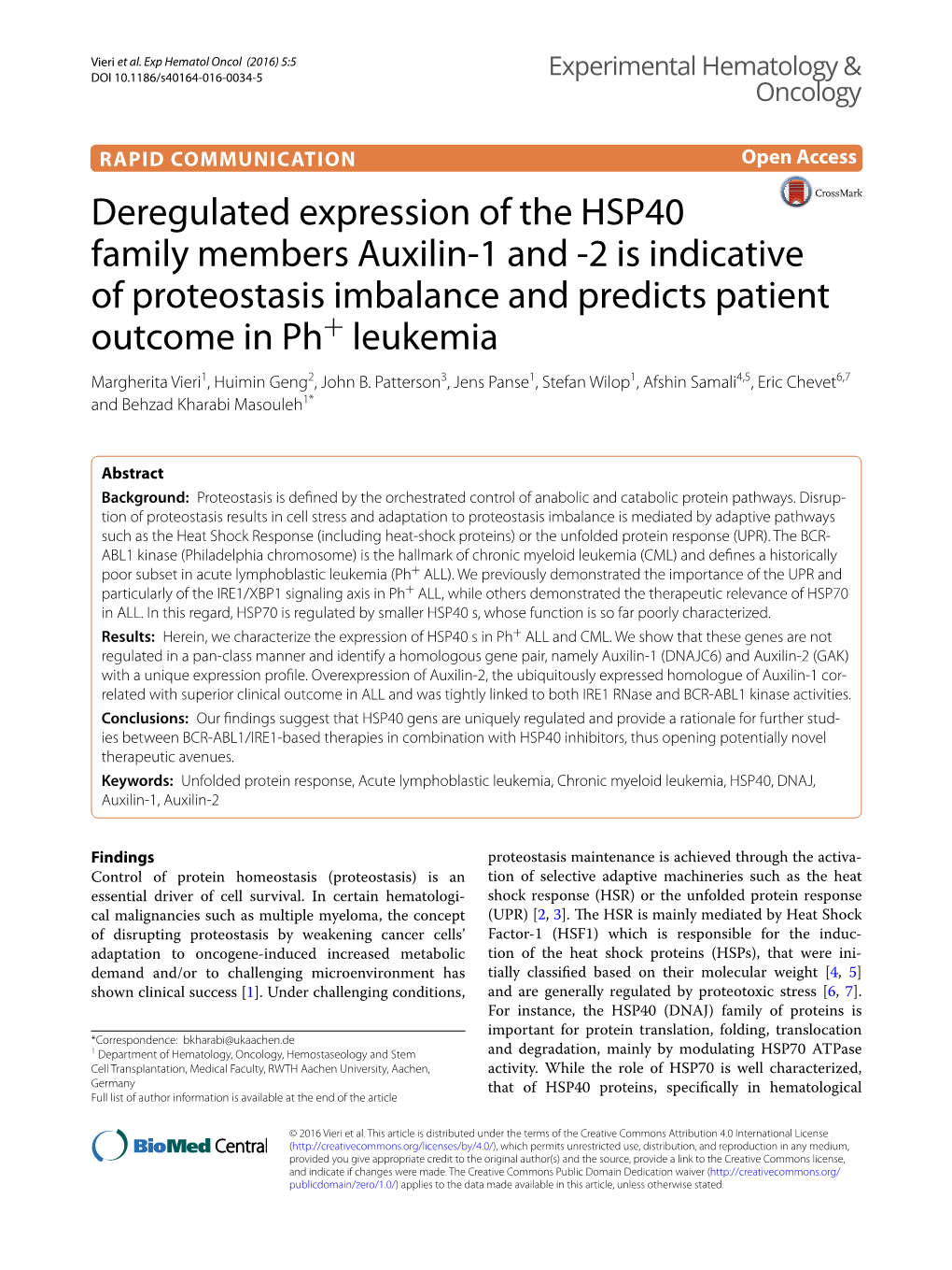 Deregulated Expression of the HSP40 Family Members Auxilin-1 and -2 Is