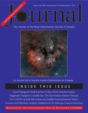JRASC Building for the International Year of Astronomy (IYA2009) 133 Research Papers Articles De Researche