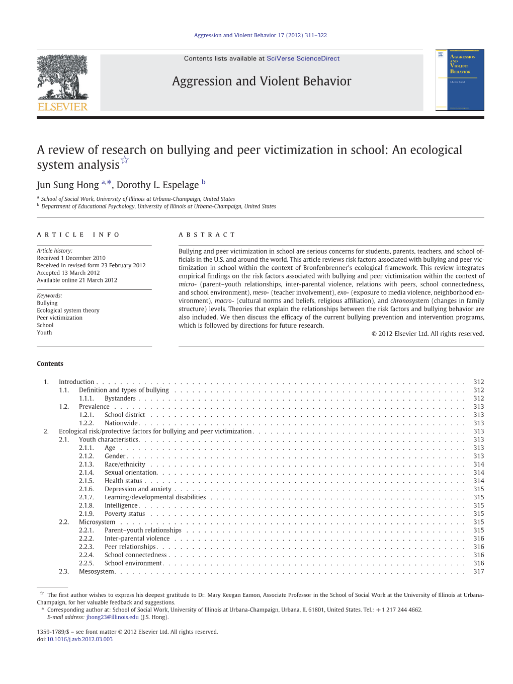 research paper on school bullying and victimization