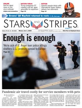 Enough Is Enough ‘We’Re Sick of It’: Anger Over Police Killings Shatters U.S.; Protests Spread to Europe Page 11