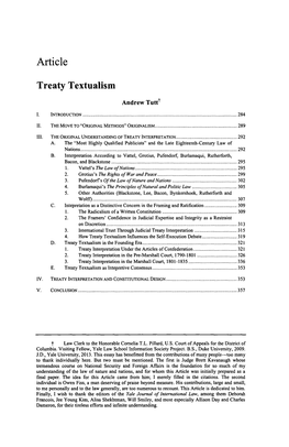 Treaty Textualism