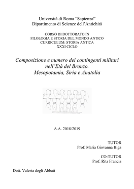 Composizione E Numero Dei Contingenti Militari Nell'età Del