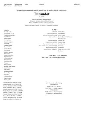 Turandot Page 1 of 3 Opera Assn