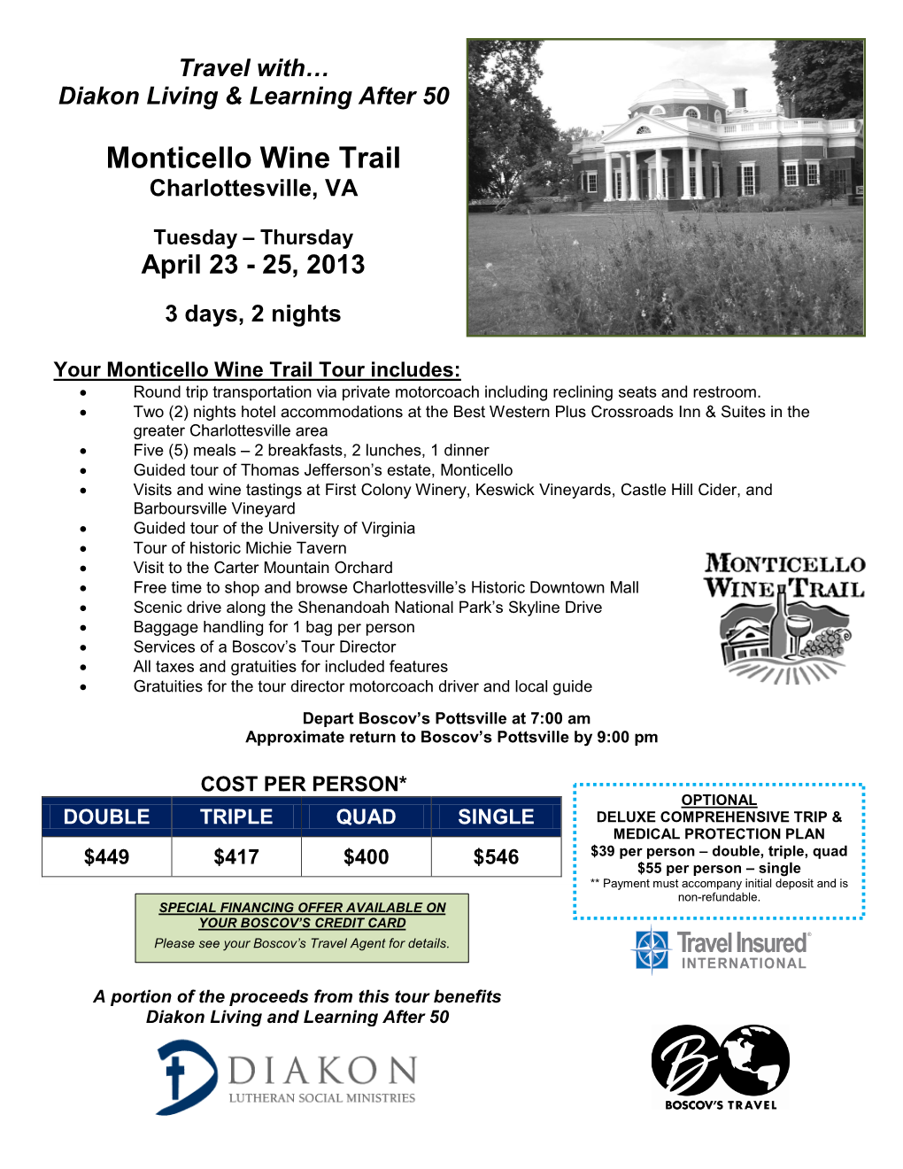 Monticello Wine Trail Charlottesville, VA