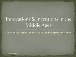 Innovations & Inventions in the Middle Ages