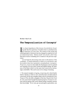 The Temporalisation of Concepts1