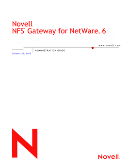 NFS Gateway for Netware 6 Administration Guide October 22, 2003