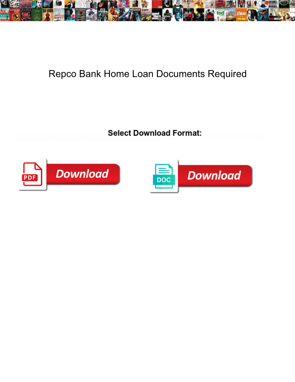 Repco Bank Home Loan Documents Required