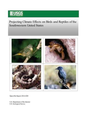 Projecting Climate Effects on Birds and Reptiles of the Southwestern United States