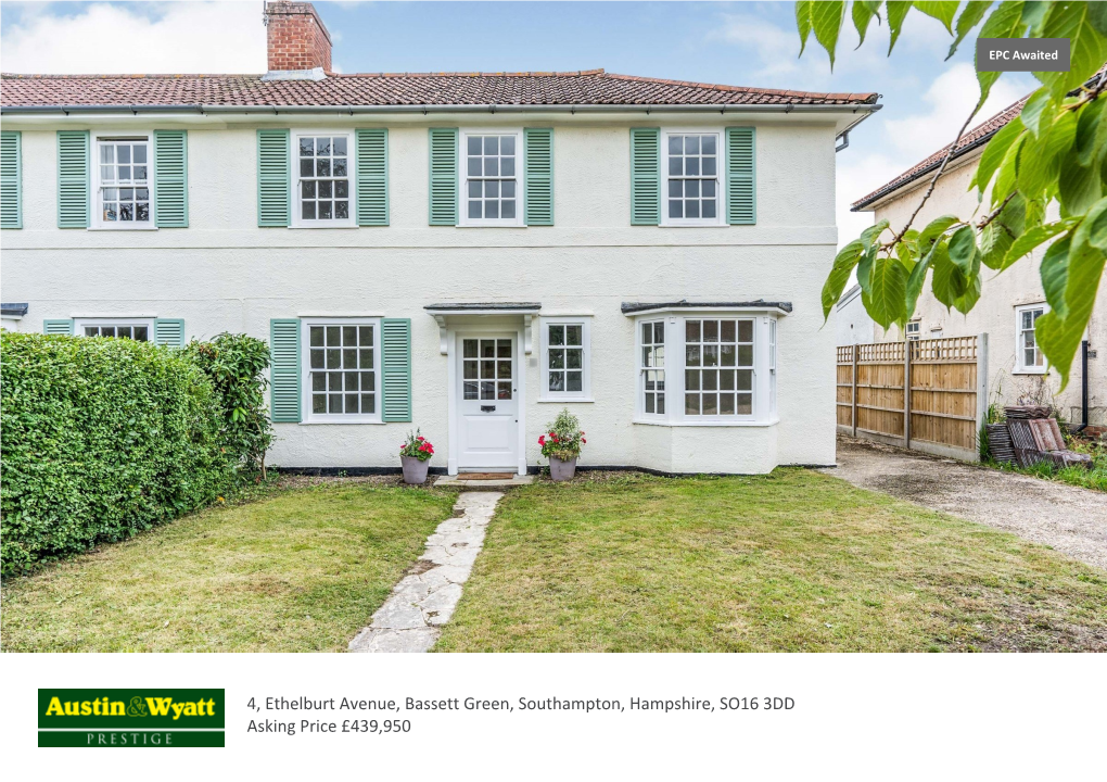 4, Ethelburt Avenue, Bassett Green, Southampton, Hampshire, SO16 3DD Asking Price £439,950