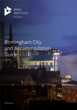 BIMM Birmingham City and Accommodation Guide 2021/22