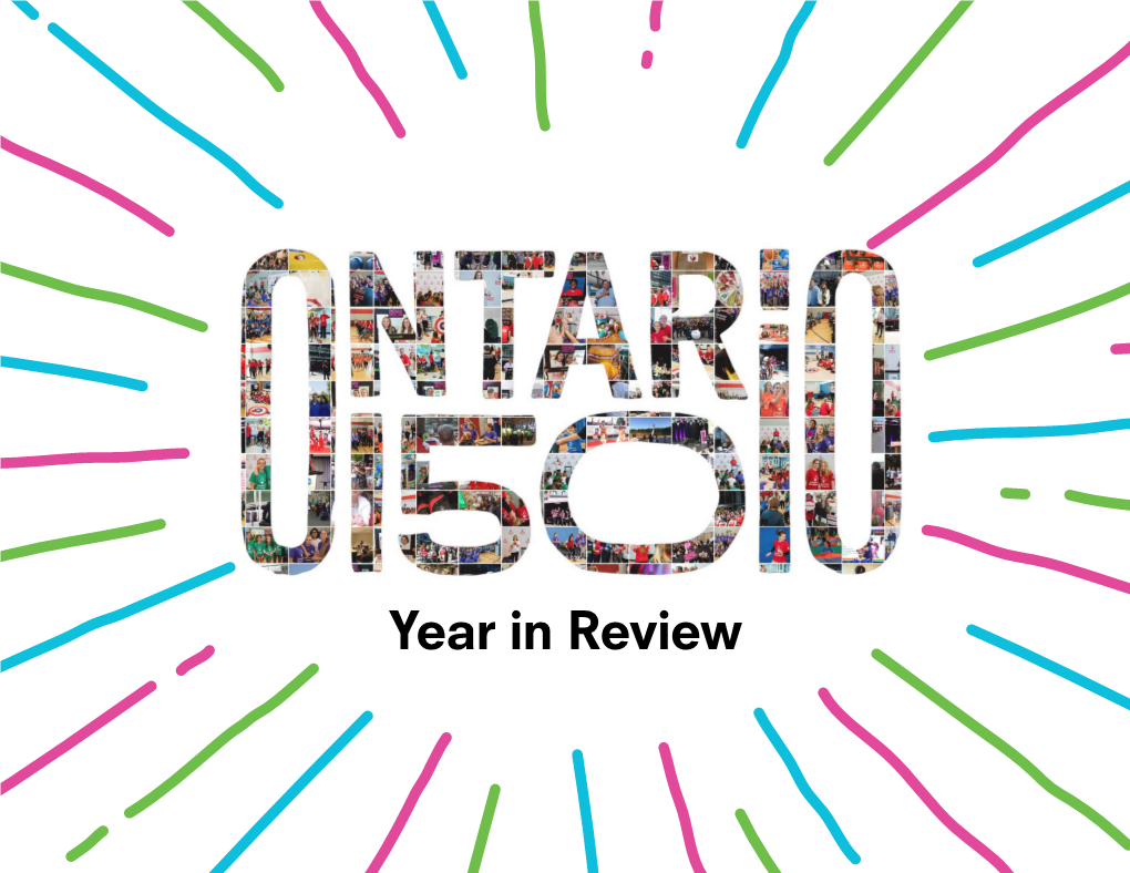 Year in Review Premier of Ontario – Première Ministre De L’Ontario December 2017