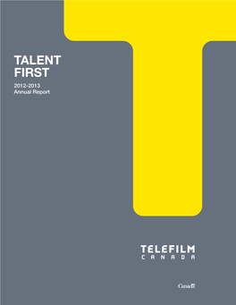 2012-2013 Talent First Annual Report