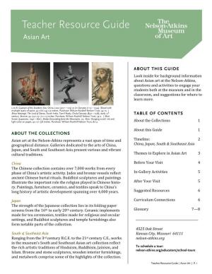 Asian Art – Teacher Resource Guide