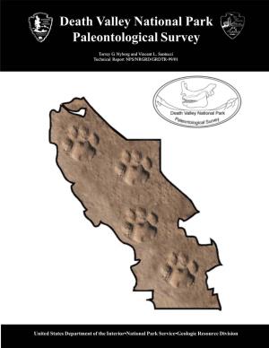 Death Valley National Park Paleontological Survey