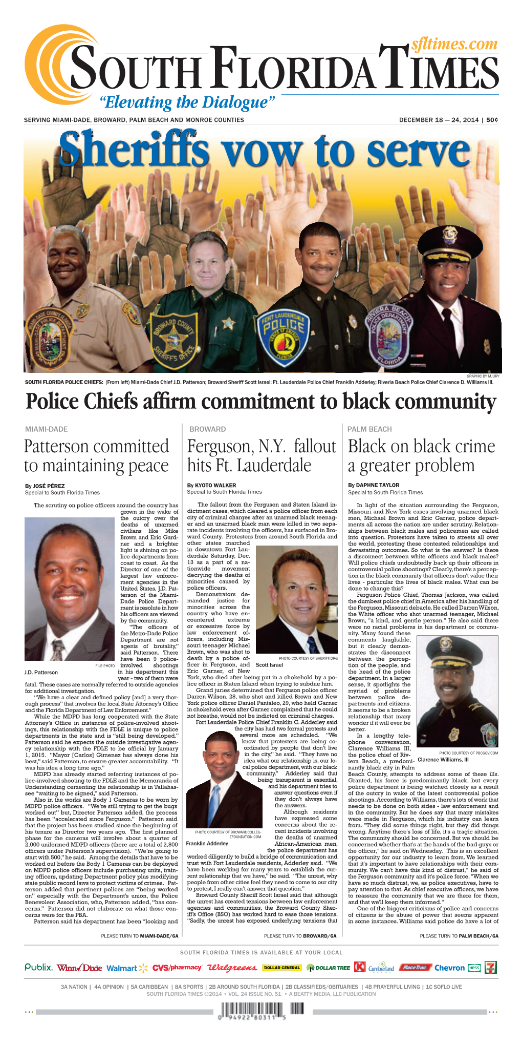 Police Chiefs Affirm Commitment to Black Community