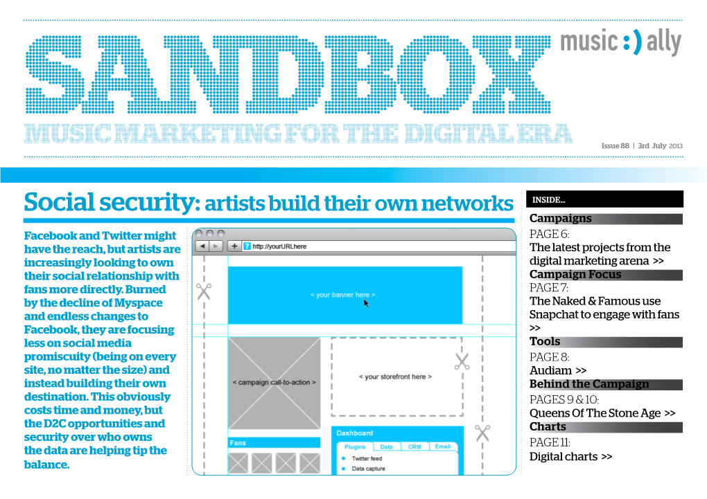 MUSIC MARKETING for the DIGITAL ERA Issue 88 | 3Rd July 2013