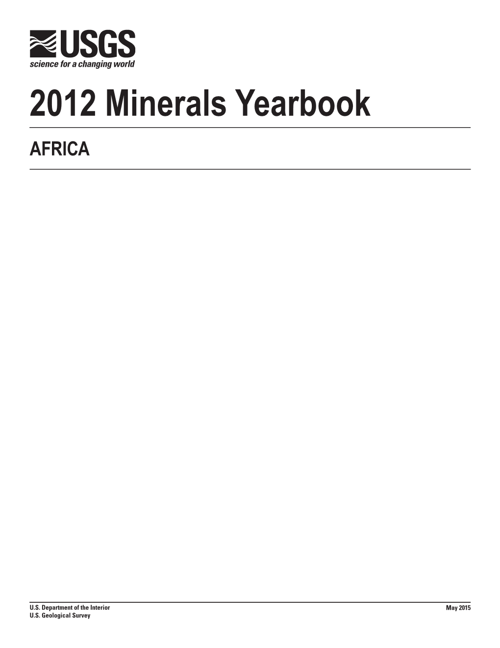 The Mineral Industries of Africa in 2012