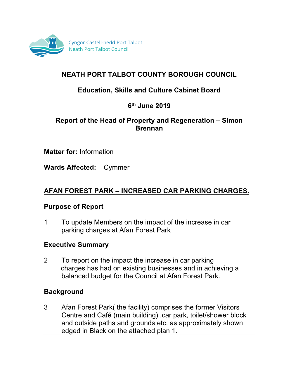 Afan Forest Park – Increased Car Parking Charges