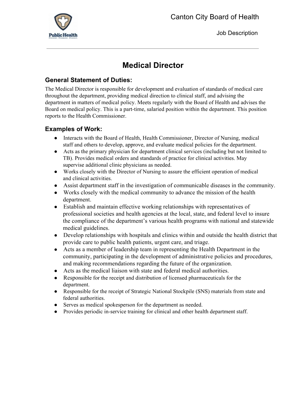 Medical Director