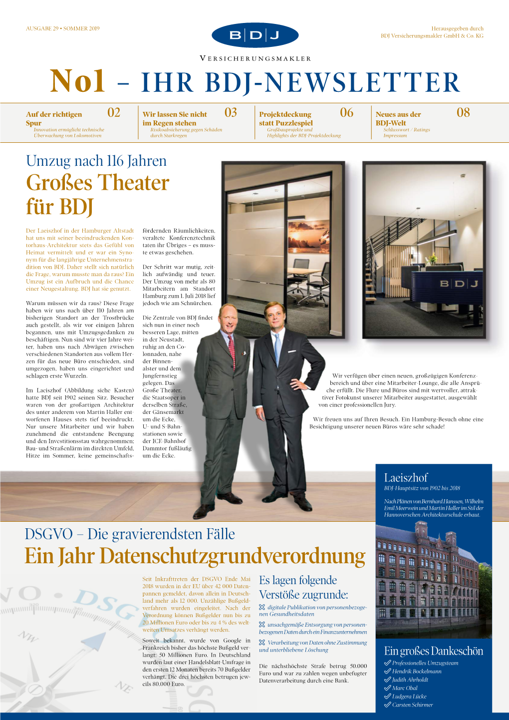 Ihr Bdj-Newsletter