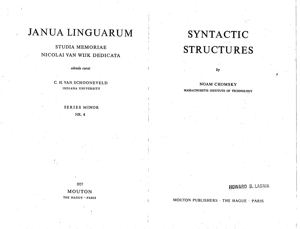 Syntactic Structures