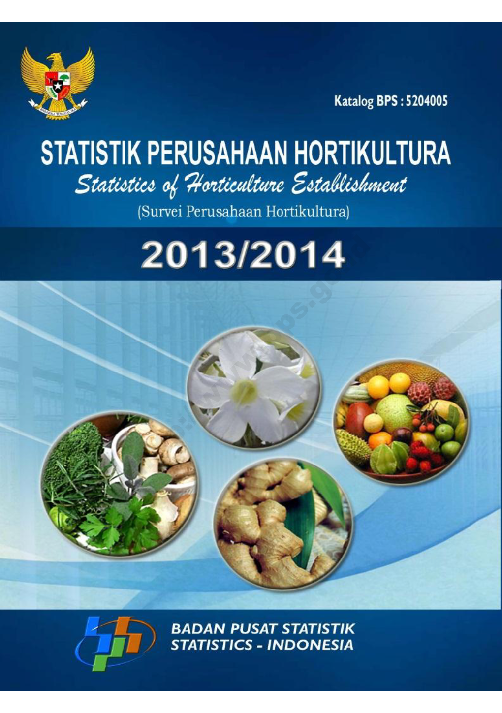 Statistics of Horticulture Establishment 2013/2014