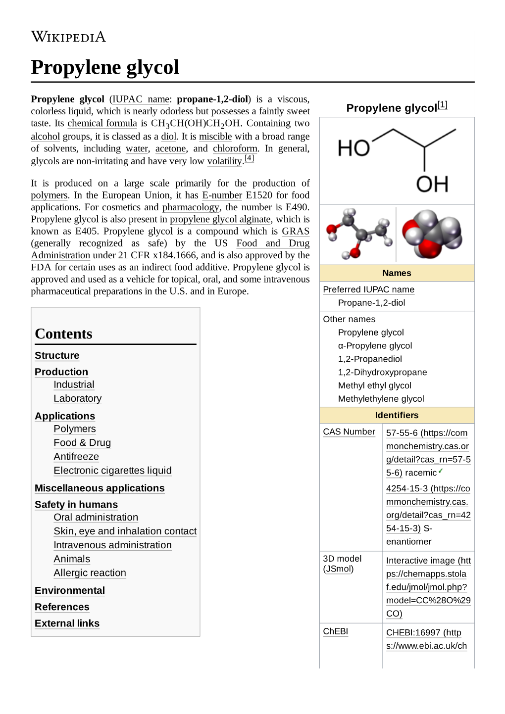 Propylene Glycol