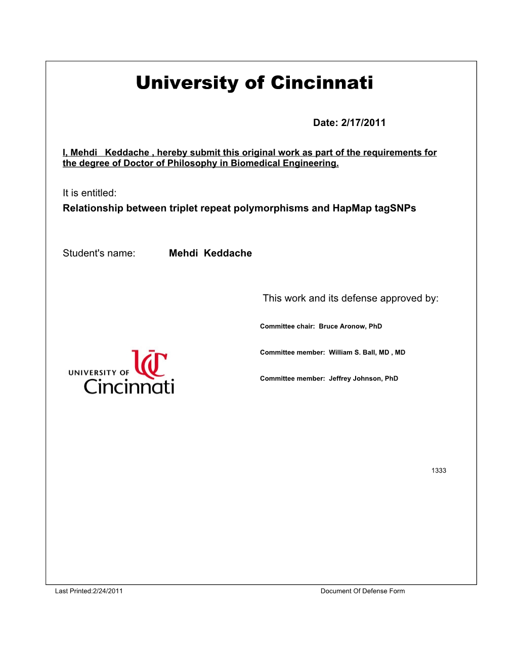 Relationship Between Triplet Repeat Polymorphisms and Hapmap Tagsnps