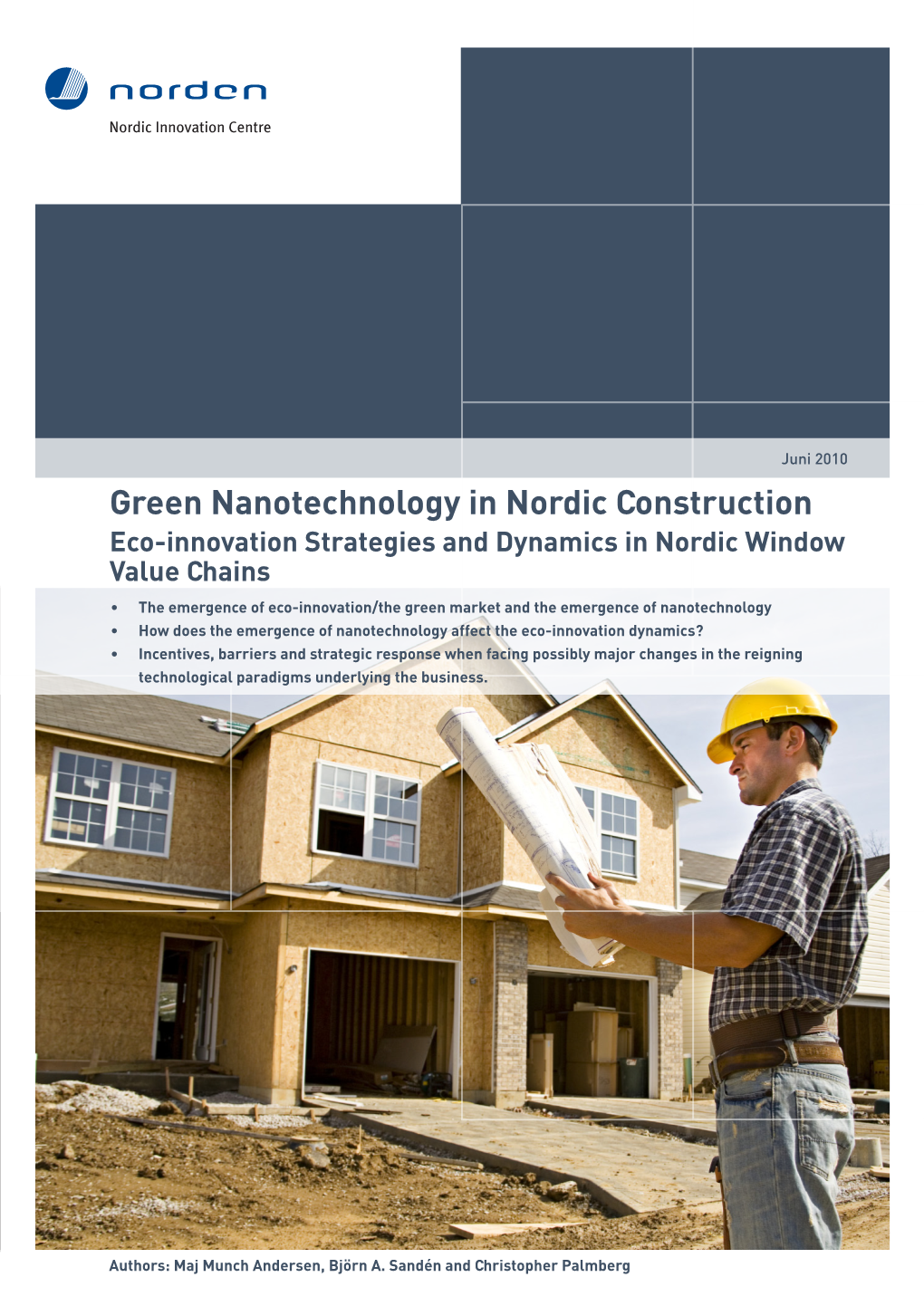 Green Nanotechnology in Nordic Construction