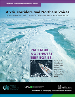 Arctic Corridors and Northern Voices Paulatuk Northwest Territories