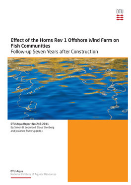 Effect of the Horns Rev 1 Offshore Wind Farm on Fish Communities Follow-Up Seven Years After Construction