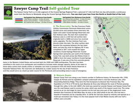 Sawyer Camp Trail Self Guided Tour Sheet