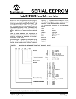 Serial EEPROM Cross Reference Guide