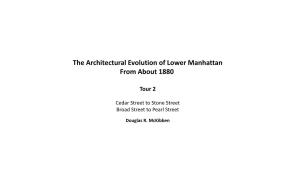 The Architectural Evolution of Lower Manhattan from About 1880