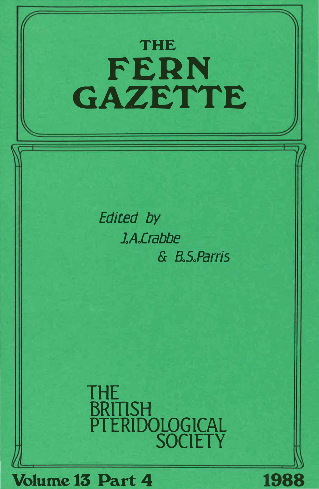 FERN GAZETTE � .A ,,\ R;