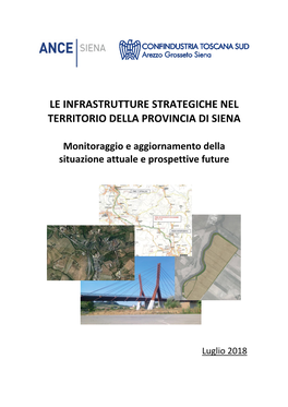 Le Infrastrutture Strategiche Nel Territorio Della Provincia Di Siena