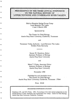 3Rd Symposium Proceedings (1990)
