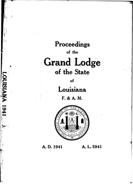 Grand Lodge of the State of Louisiana F